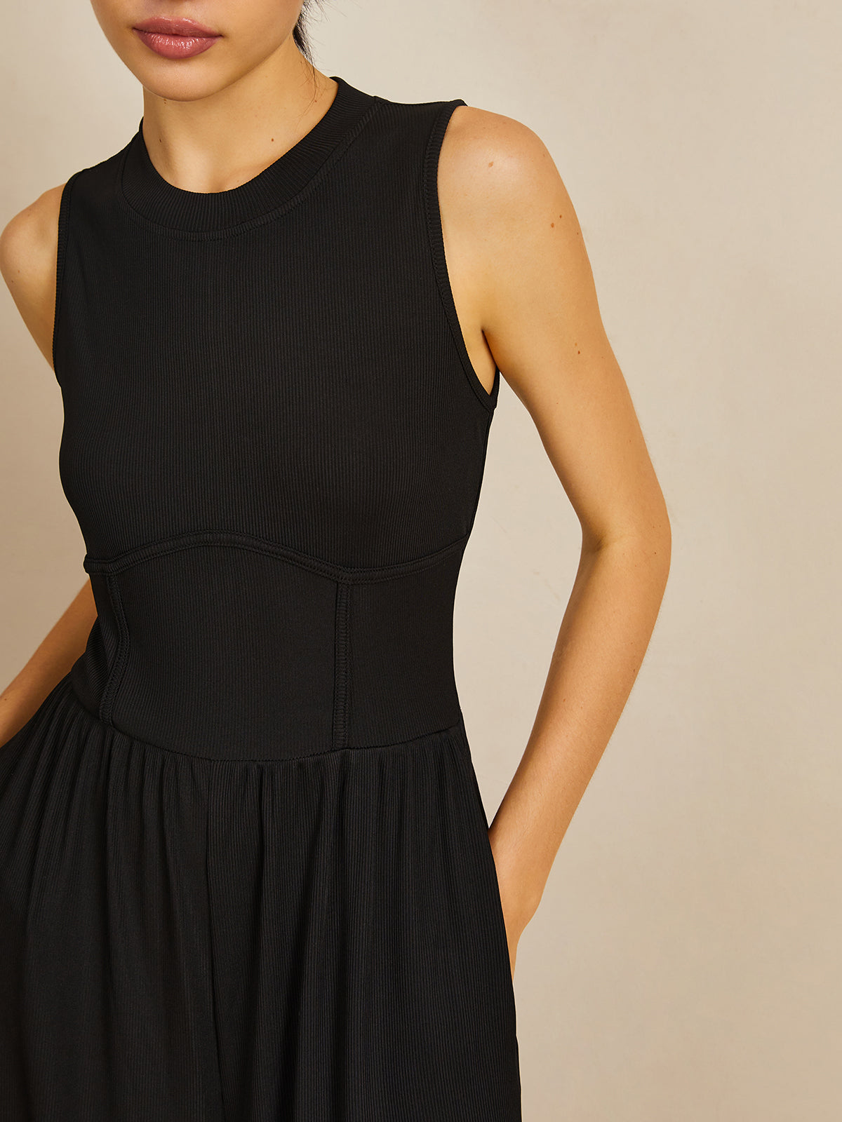 Callistari Sleeveless Wide Leg Jumpsuit-CALLISTARI