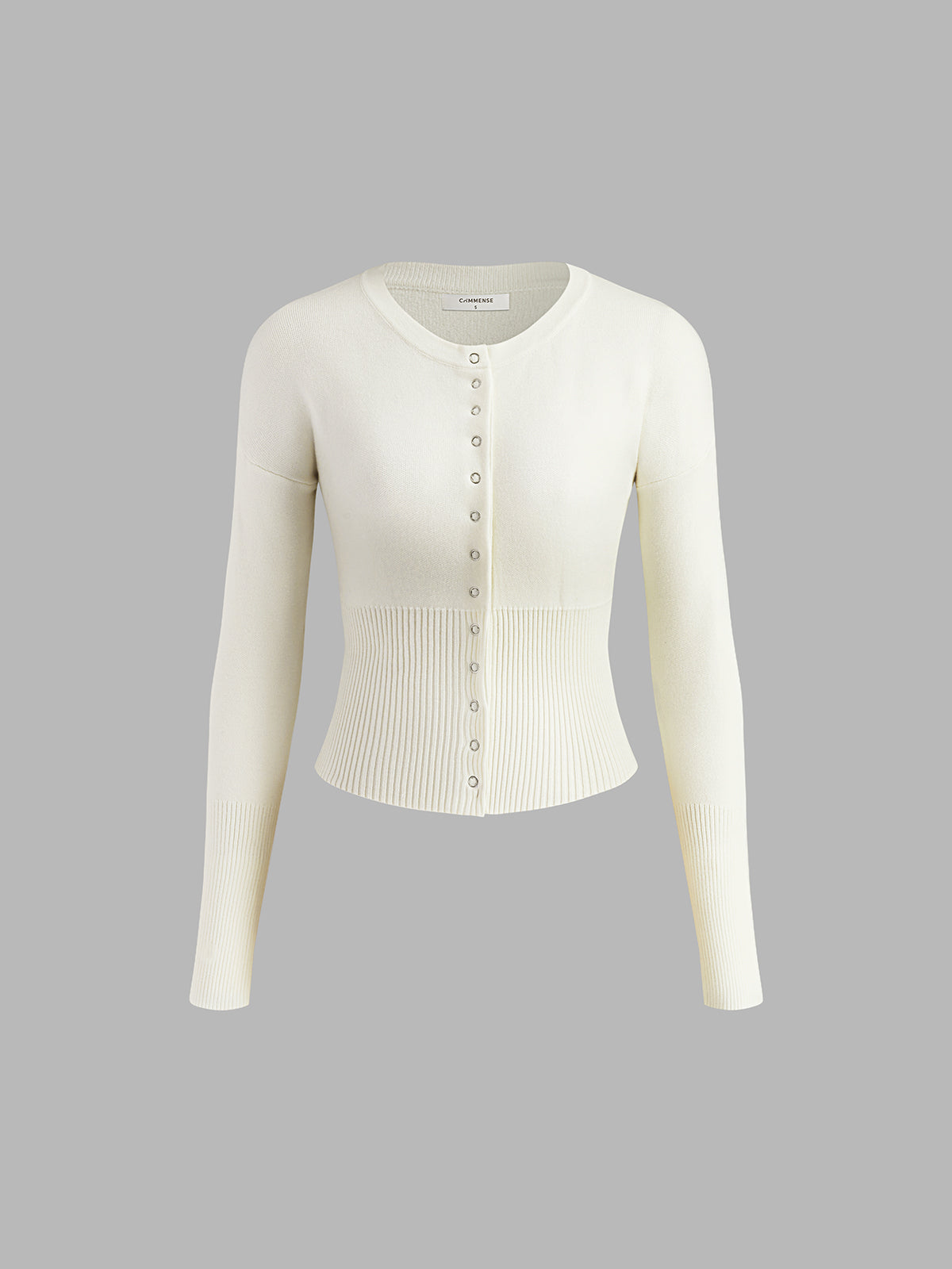 Callistari Button Down Panel Knit Cardigan-CALLISTARI