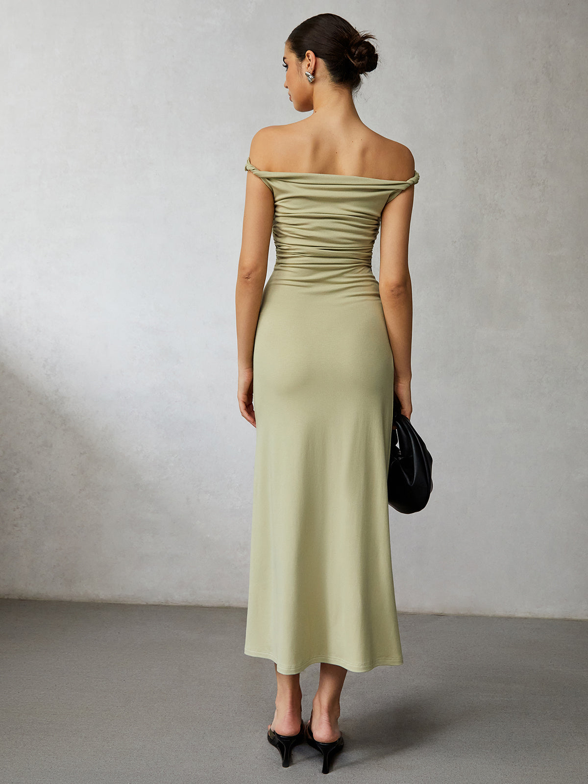 Callistari Casual Off Shoulder Long Dress-CALLISTARI