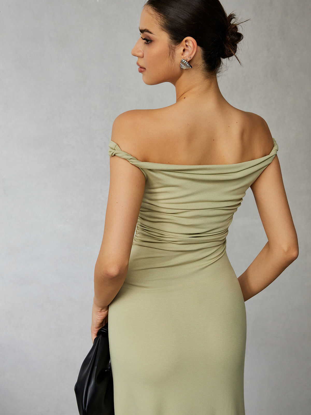 Callistari Casual Off Shoulder Long Dress-CALLISTARI