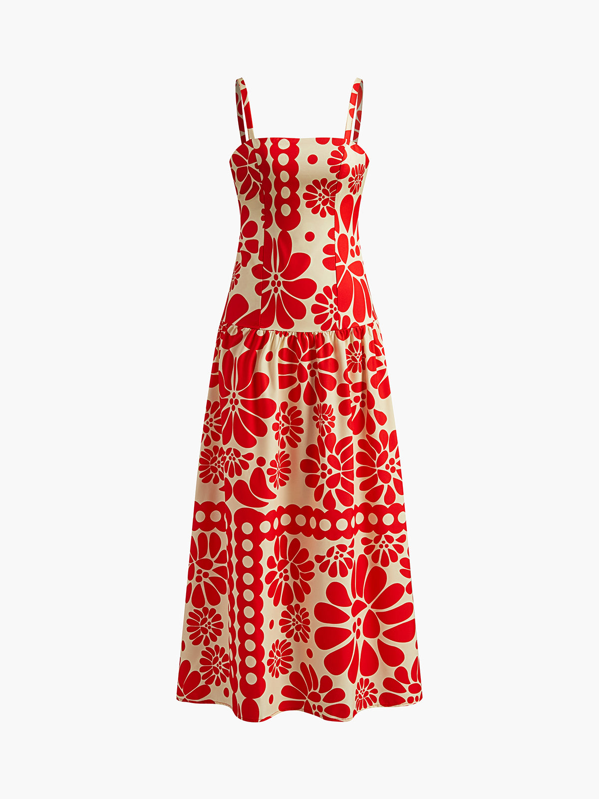 Callistari Print Backless Cami Long Dress-CALLISTARI