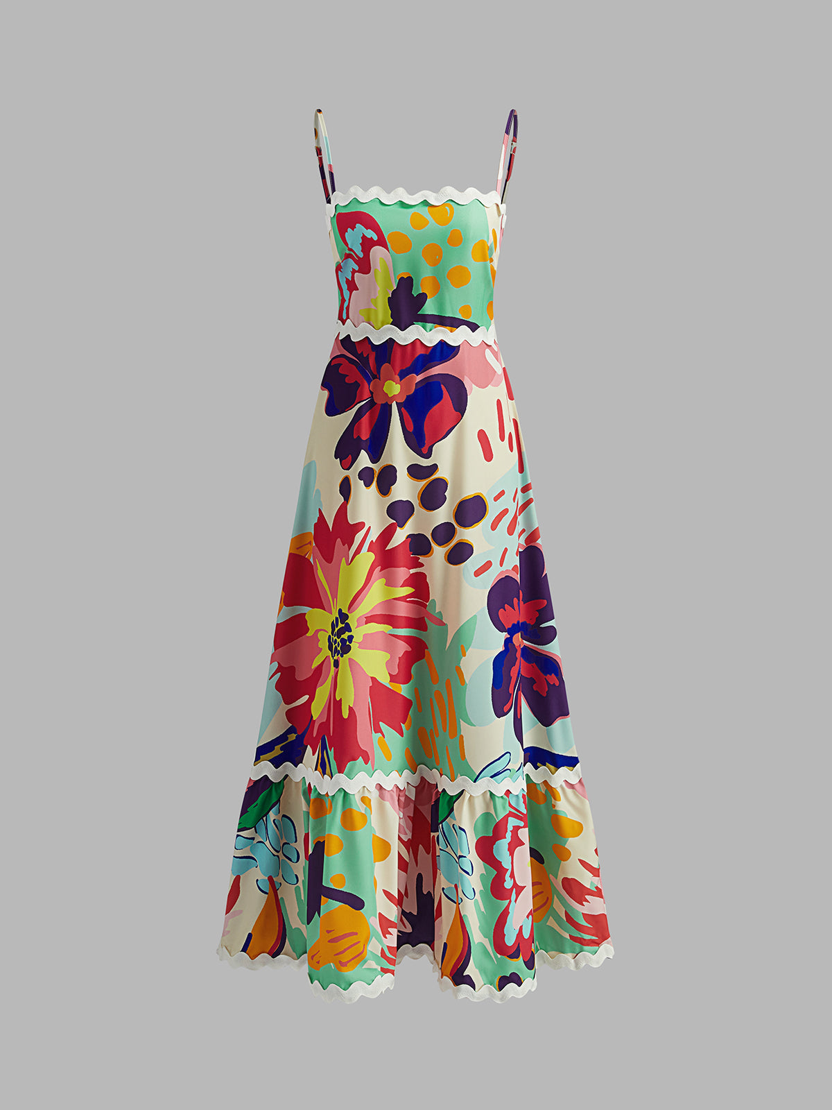 Callistari Boho Floral Cami Dress-CALLISTARI