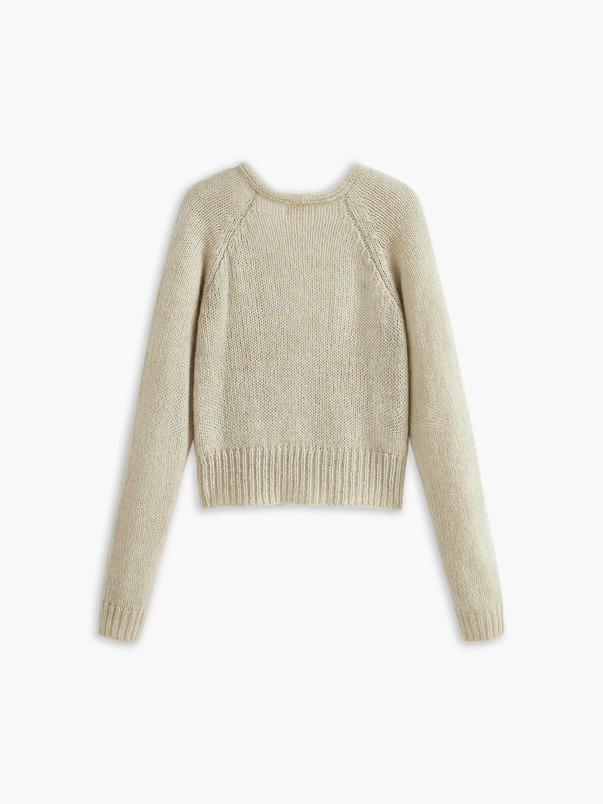 Callistari Cross Design Button Mechanism Knitting Top-CALLISTARI