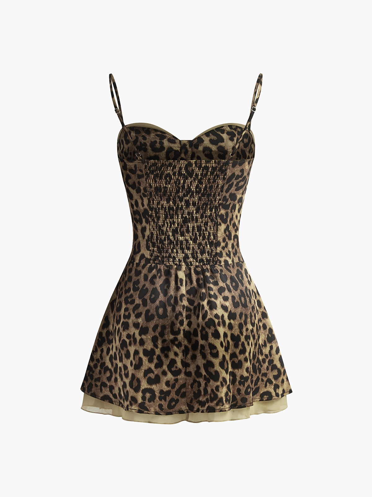Callistari Leopard Print Cami Short Dress-CALLISTARI