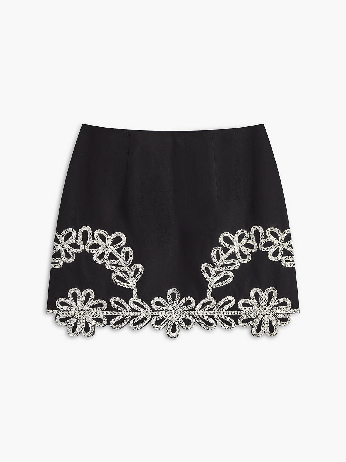 Embroidery Sleeveless Zipper Skirt Set-CALLISTARI