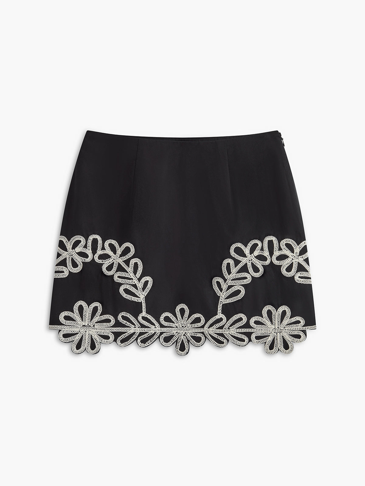 Embroidery Sleeveless Zipper Skirt Set-CALLISTARI