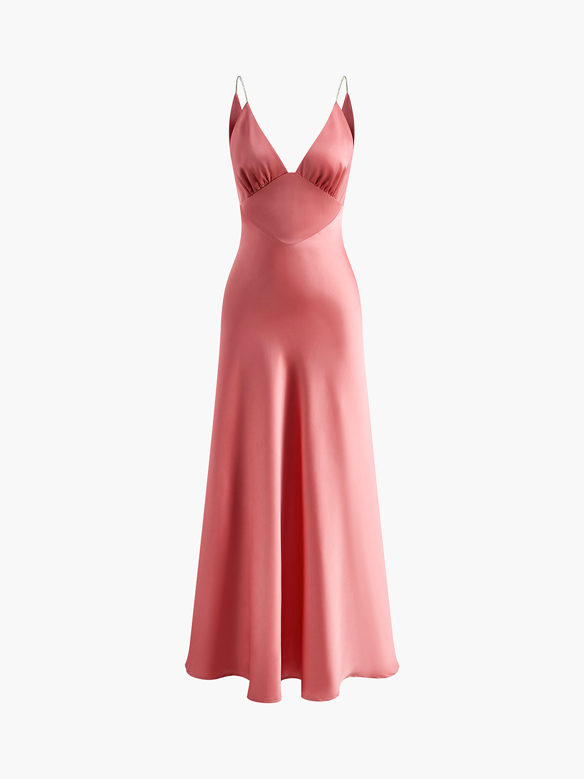 Callistari Pleated Backless Cami Long Dress-CALLISTARI