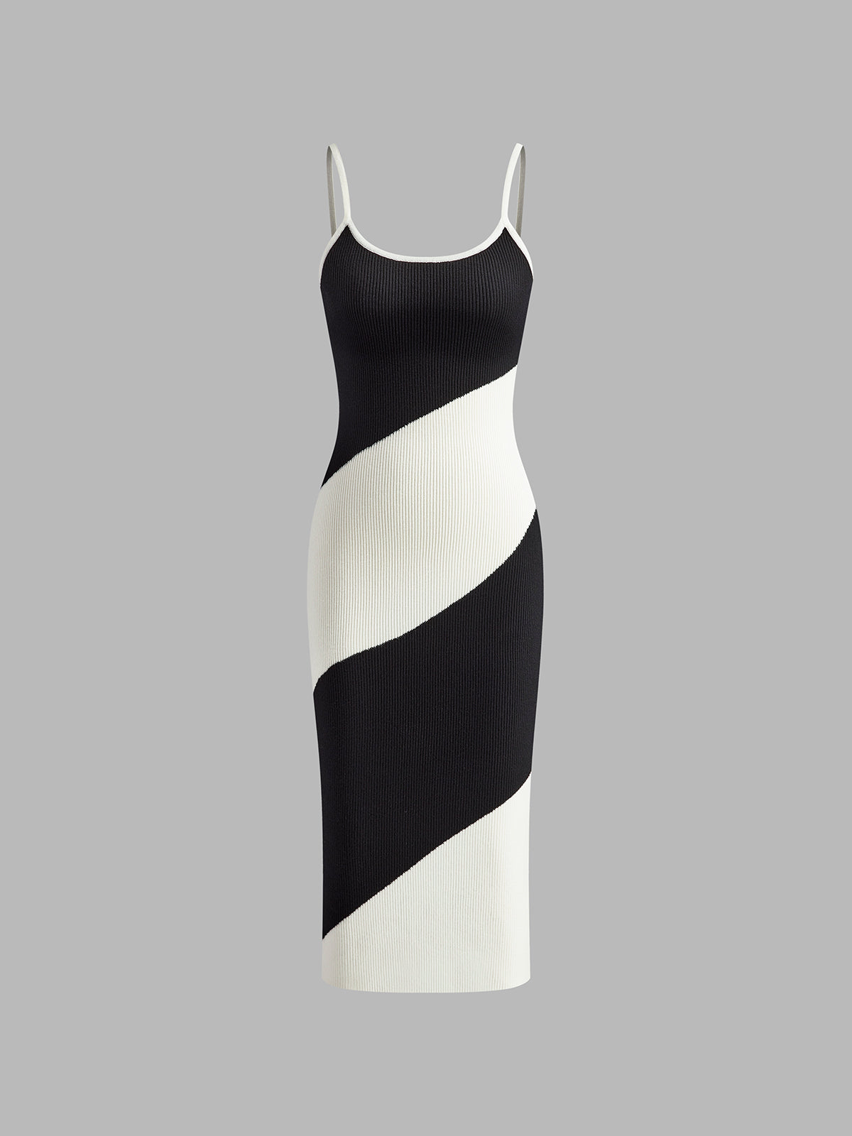 Color Block Sweater Cami Dress-CALLISTARI