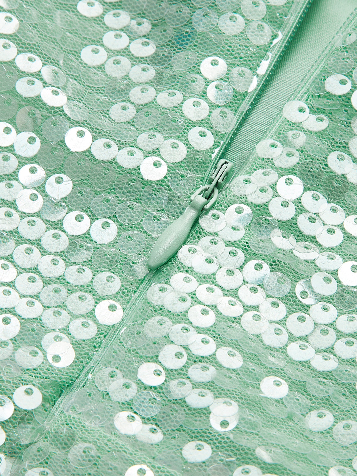 Callistari V-Neck Lace Up Sequins Dress-CALLISTARI