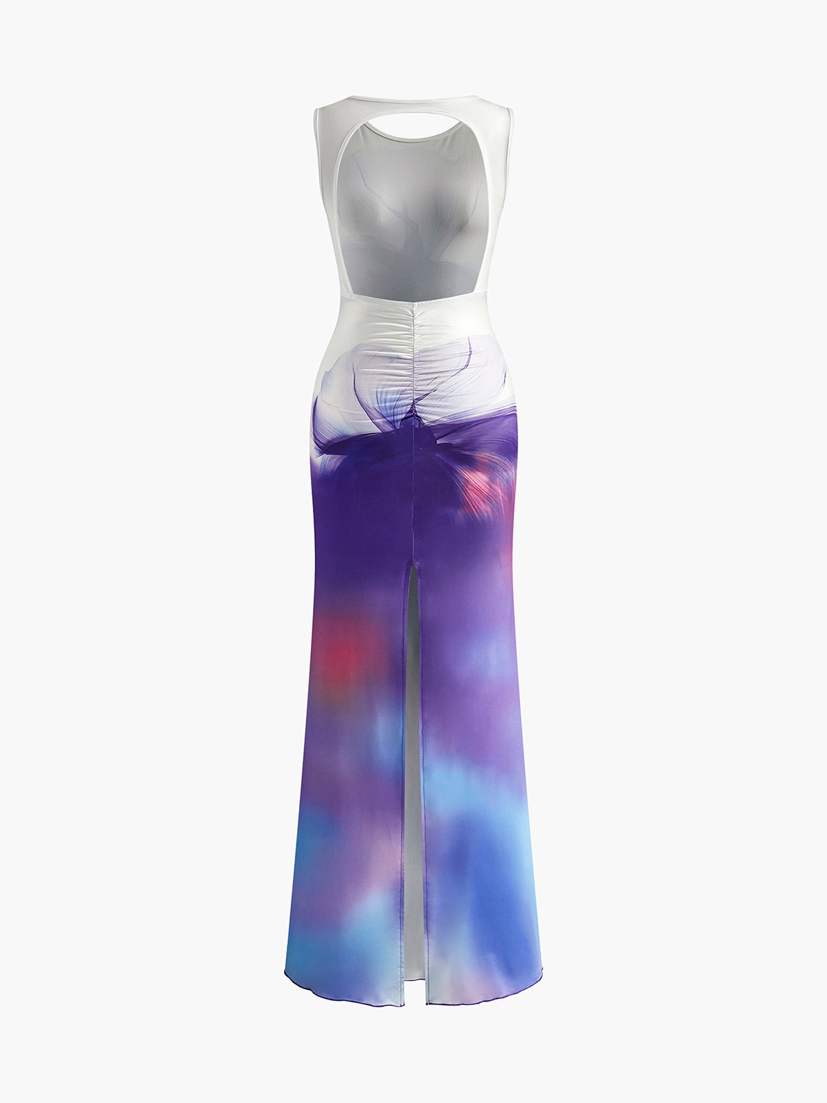 Callistari Knot Printed Gradient Long Dress-CALLISTARI