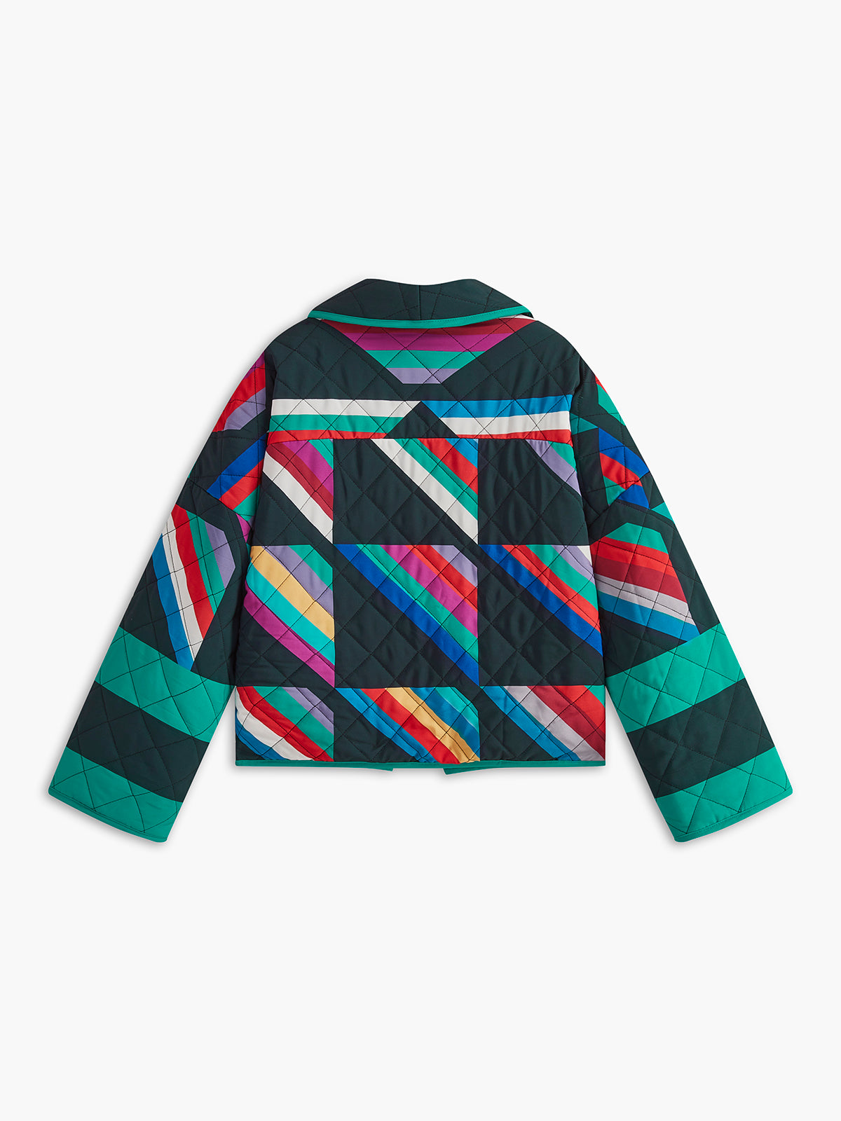 Callistari Color Block Lapel Winter Coat-CALLISTARI