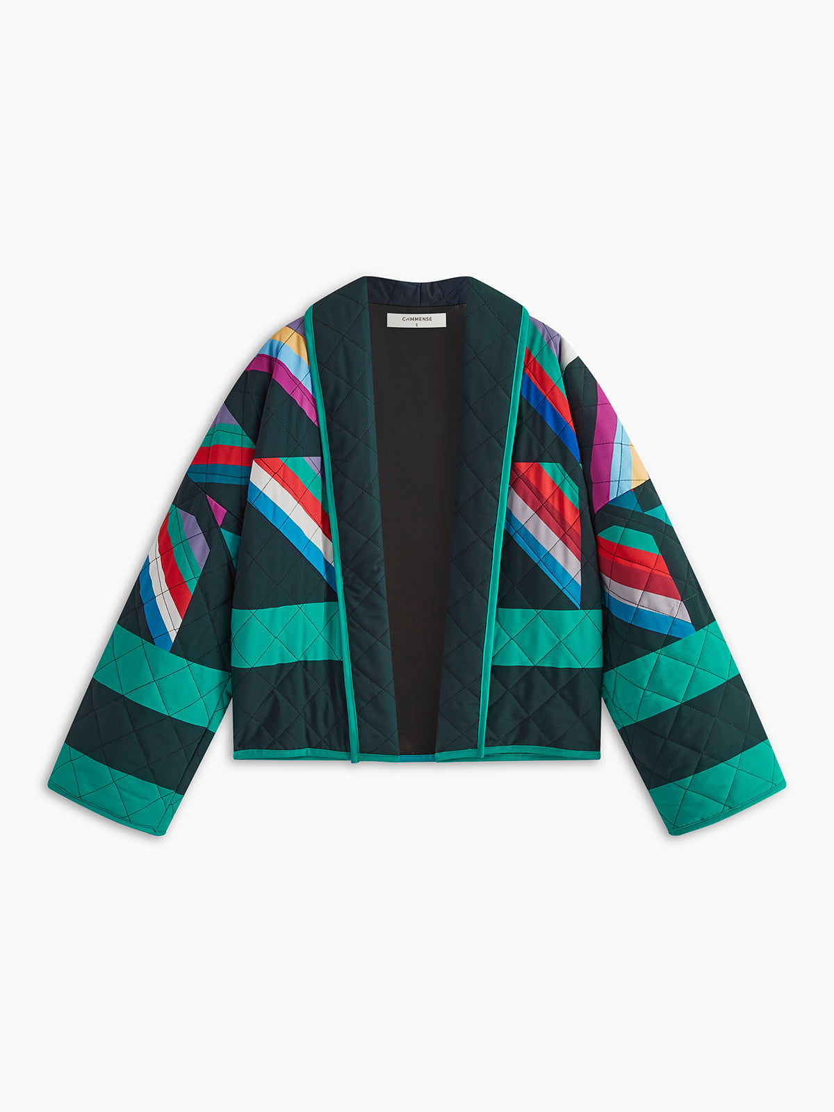 Callistari Color Block Lapel Winter Coat-CALLISTARI