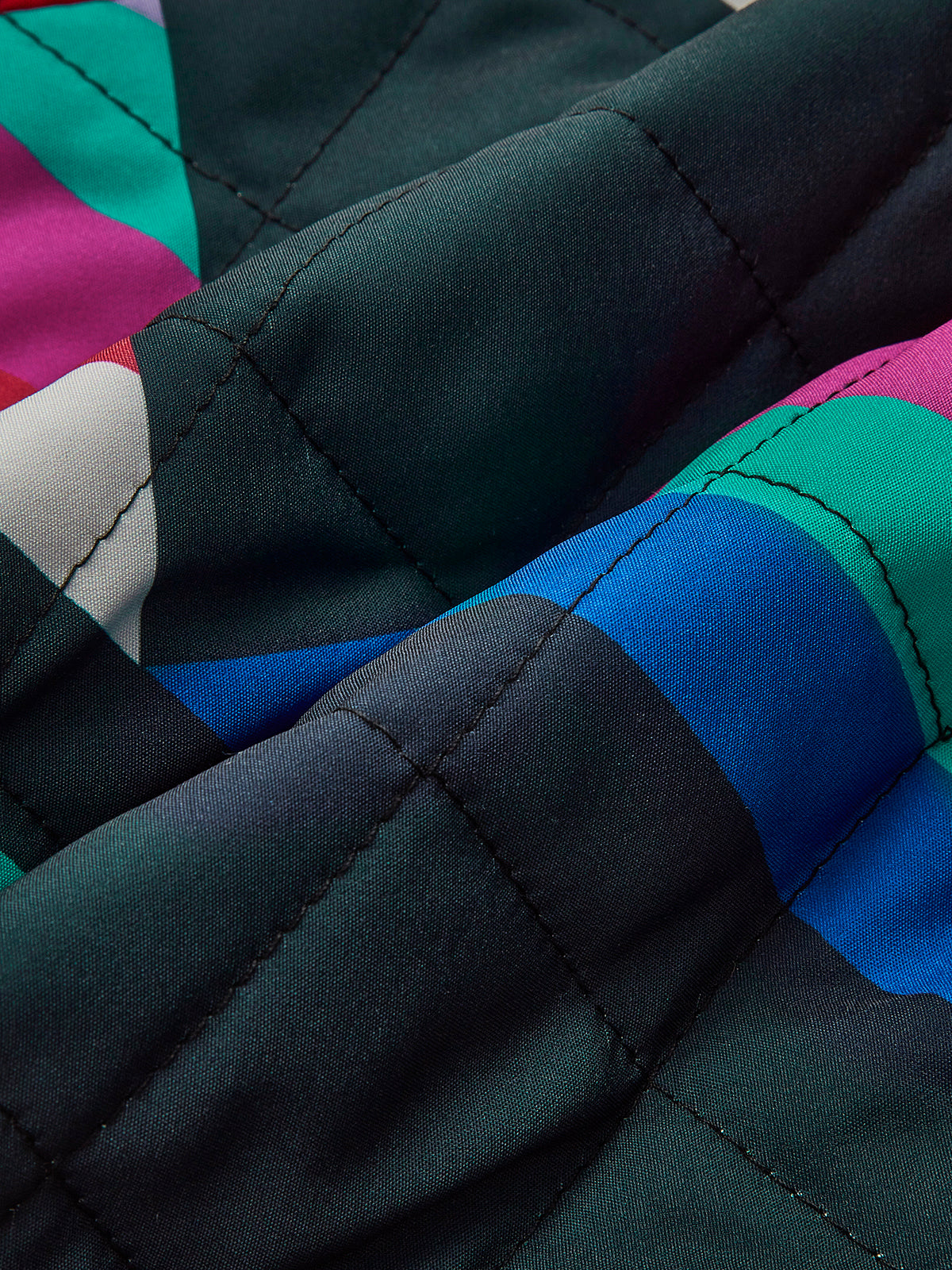 Callistari Color Block Lapel Winter Coat-CALLISTARI