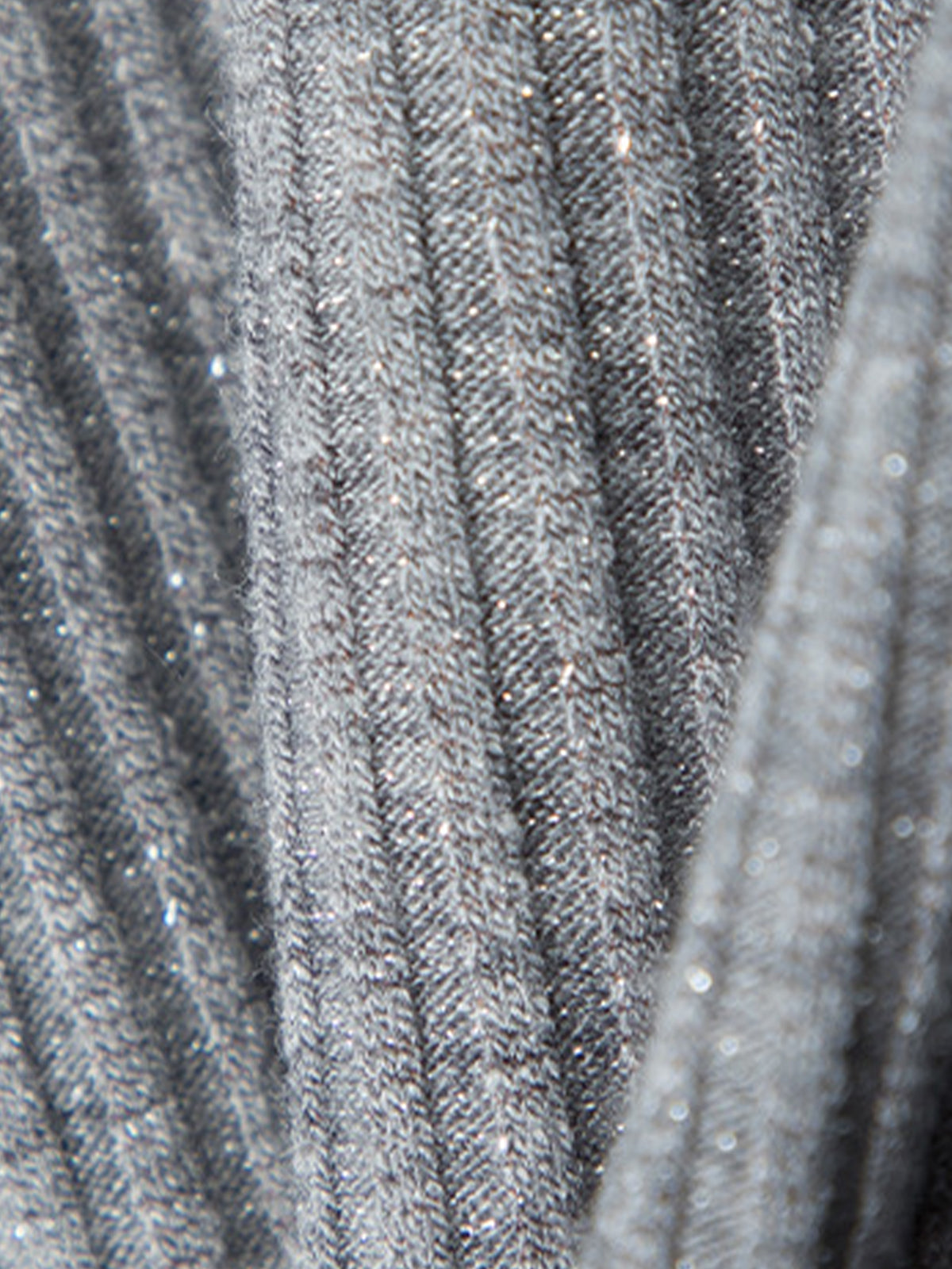 Callistari Ribbed Panel Lace Slim Blouse-CALLISTARI