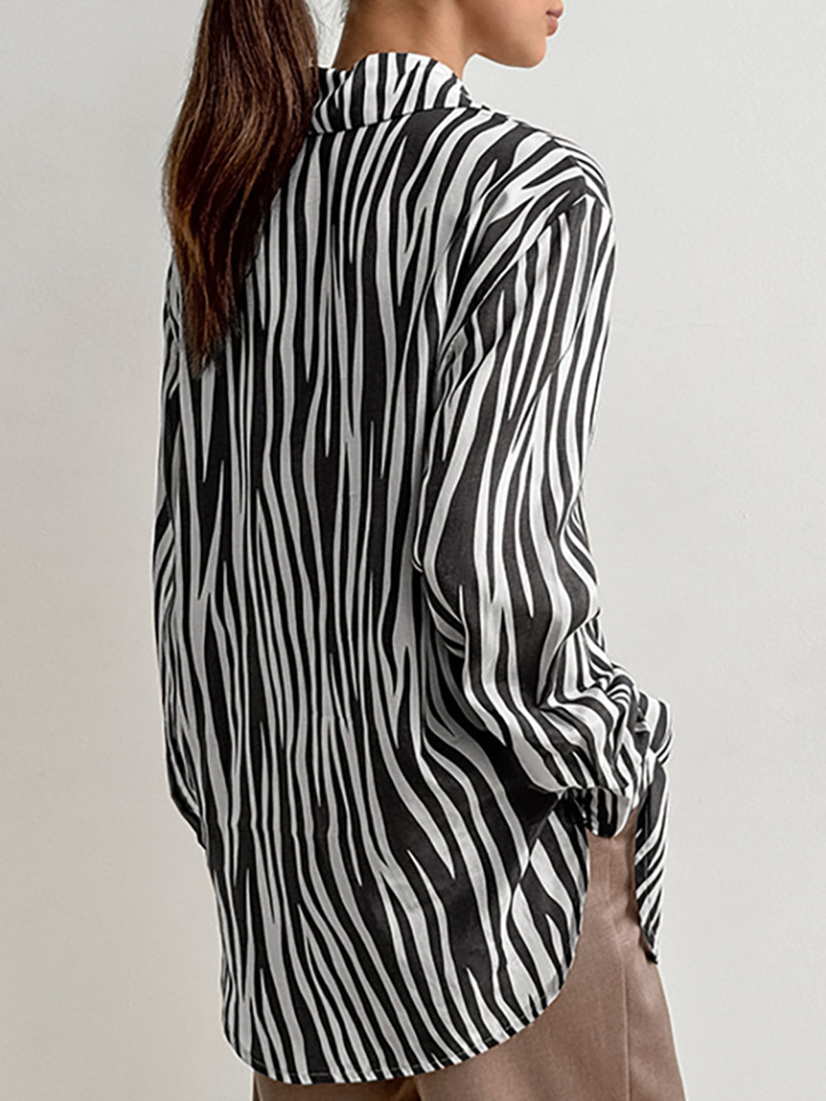 Callistari Zebra Printed Polo Shirt-CALLISTARI