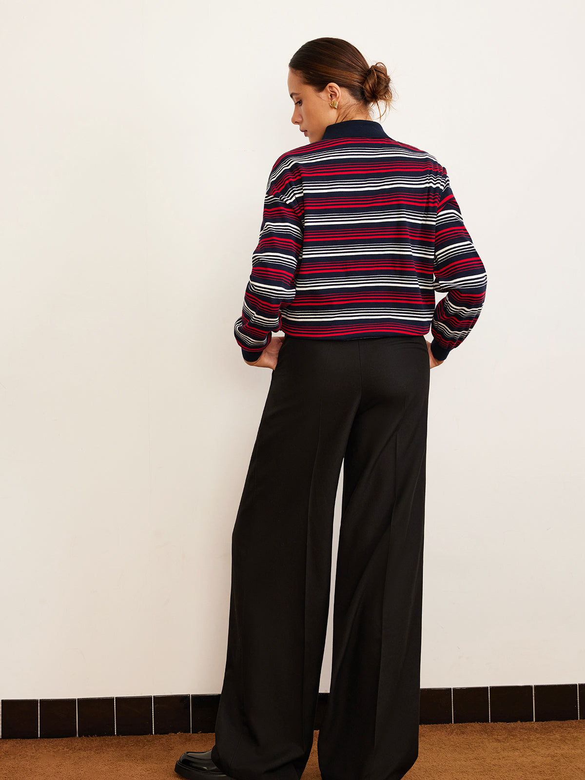Callistari Retro Striped Polo T-Shirt-CALLISTARI