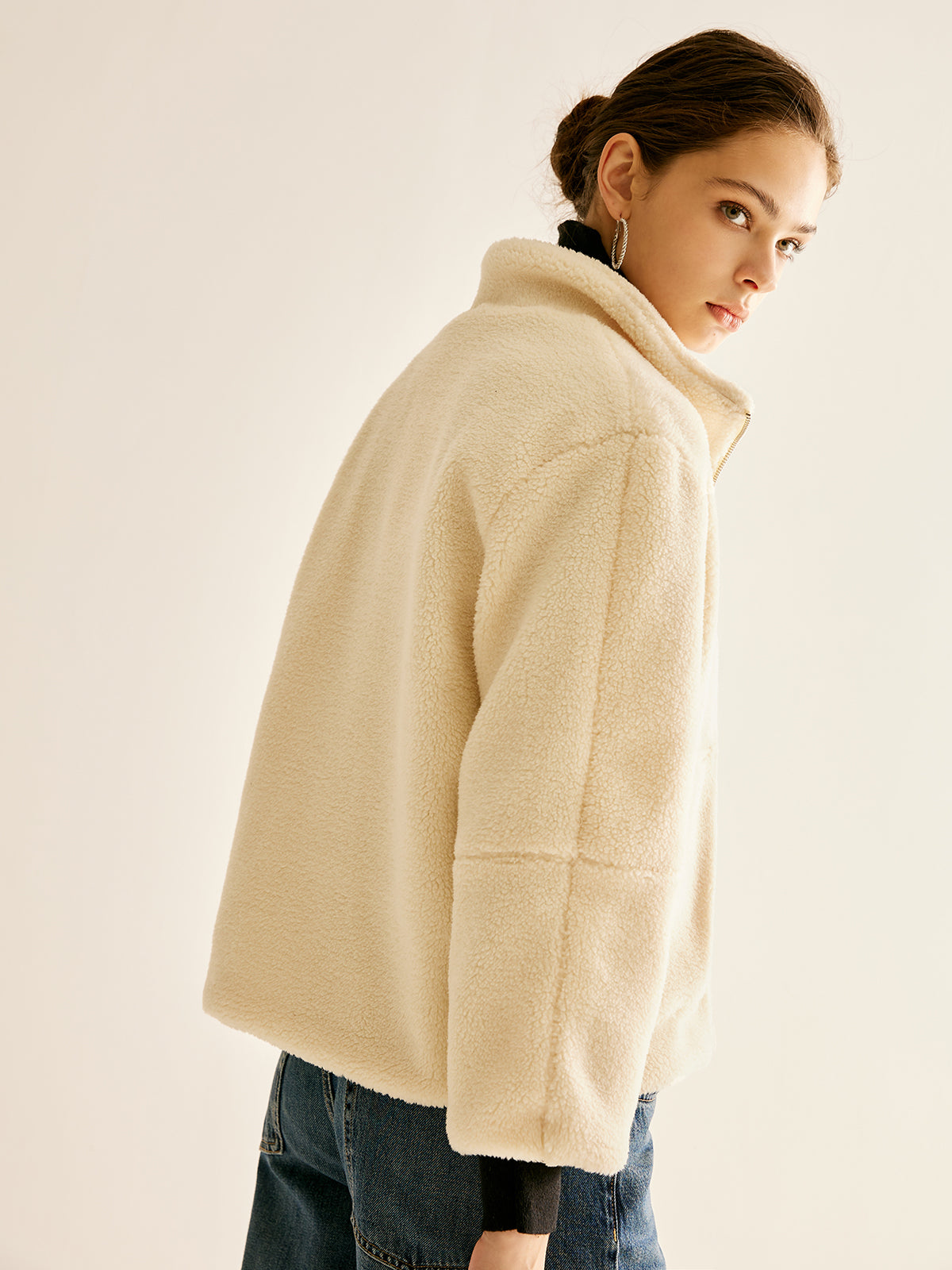 Pockets Zipper Warm Fleece Jacket-CALLISTARI