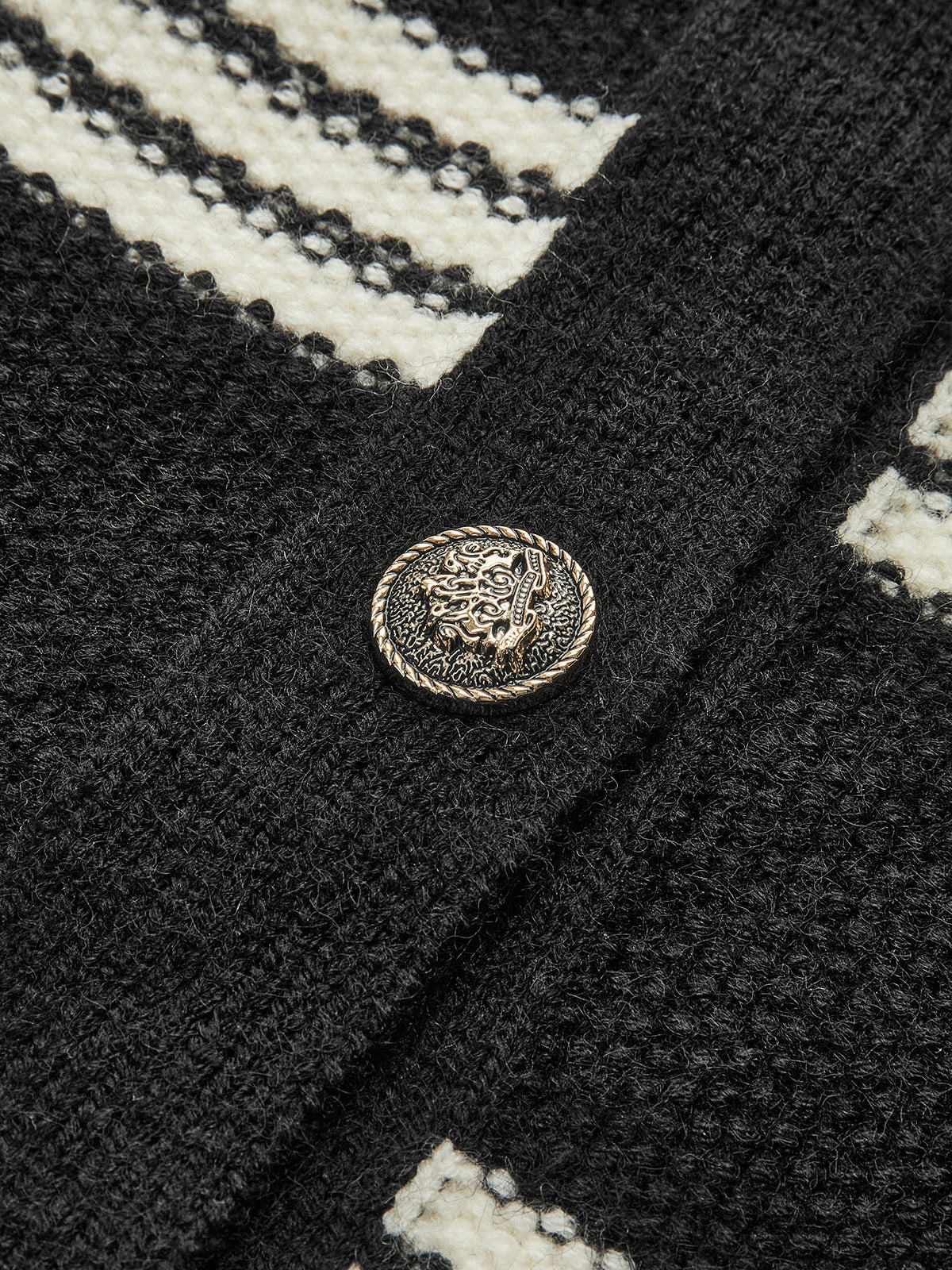 Crew Neck Striped Sweater Vest-CALLISTARI