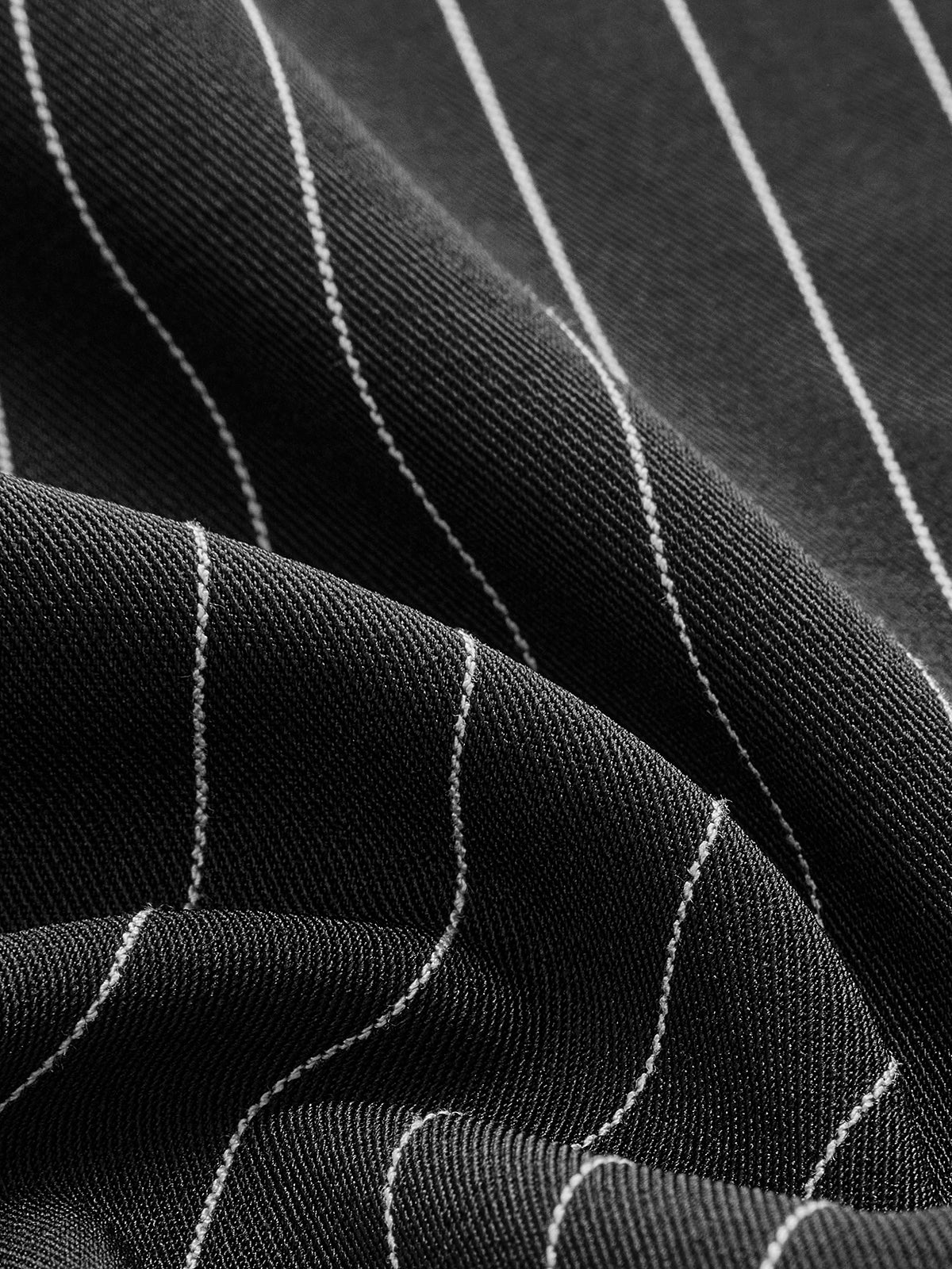 Callistari Pinstripe Crop Polo Shirt-CALLISTARI