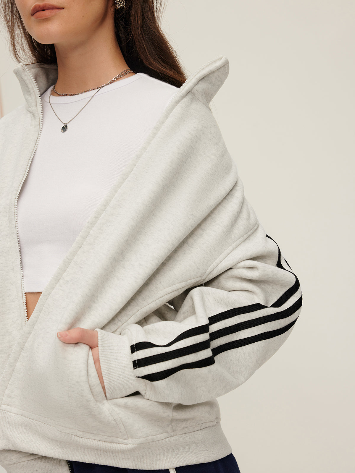 Patchwork Double-Zip Jacket-CALLISTARI