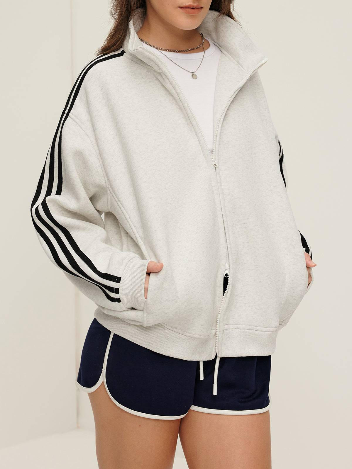 Patchwork Double-Zip Jacket-CALLISTARI