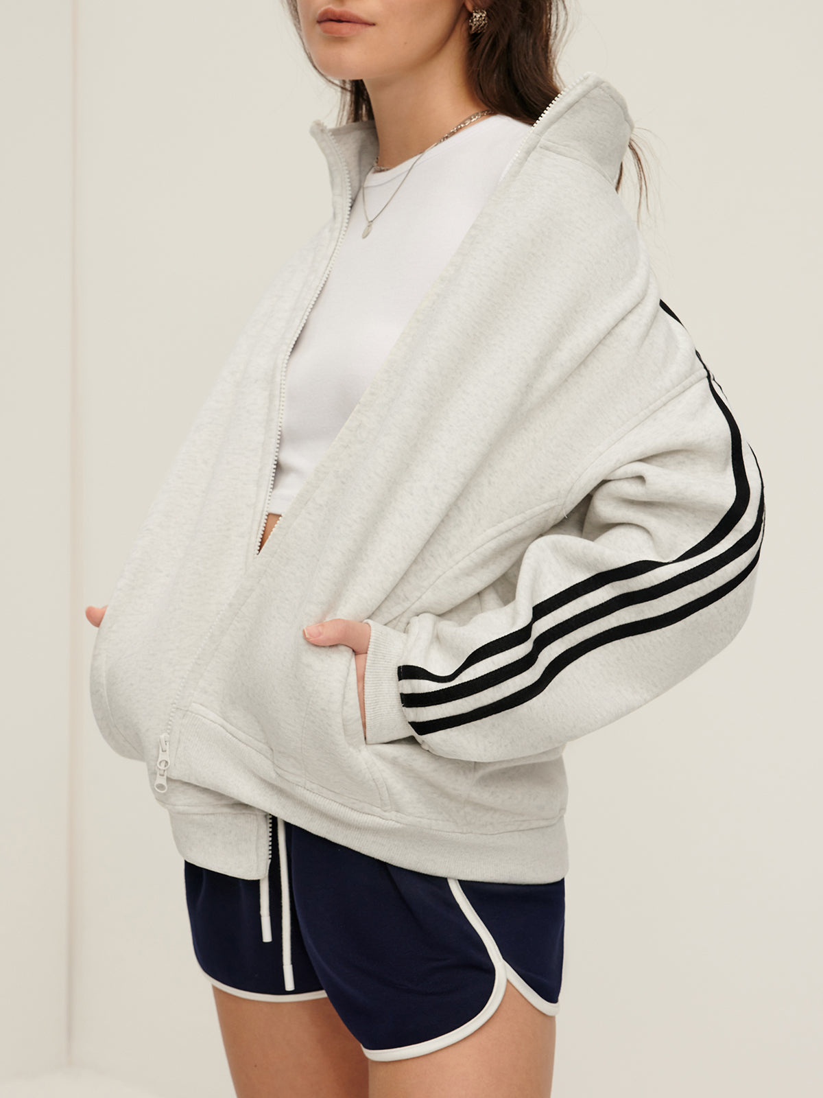 Patchwork Double-Zip Jacket-CALLISTARI