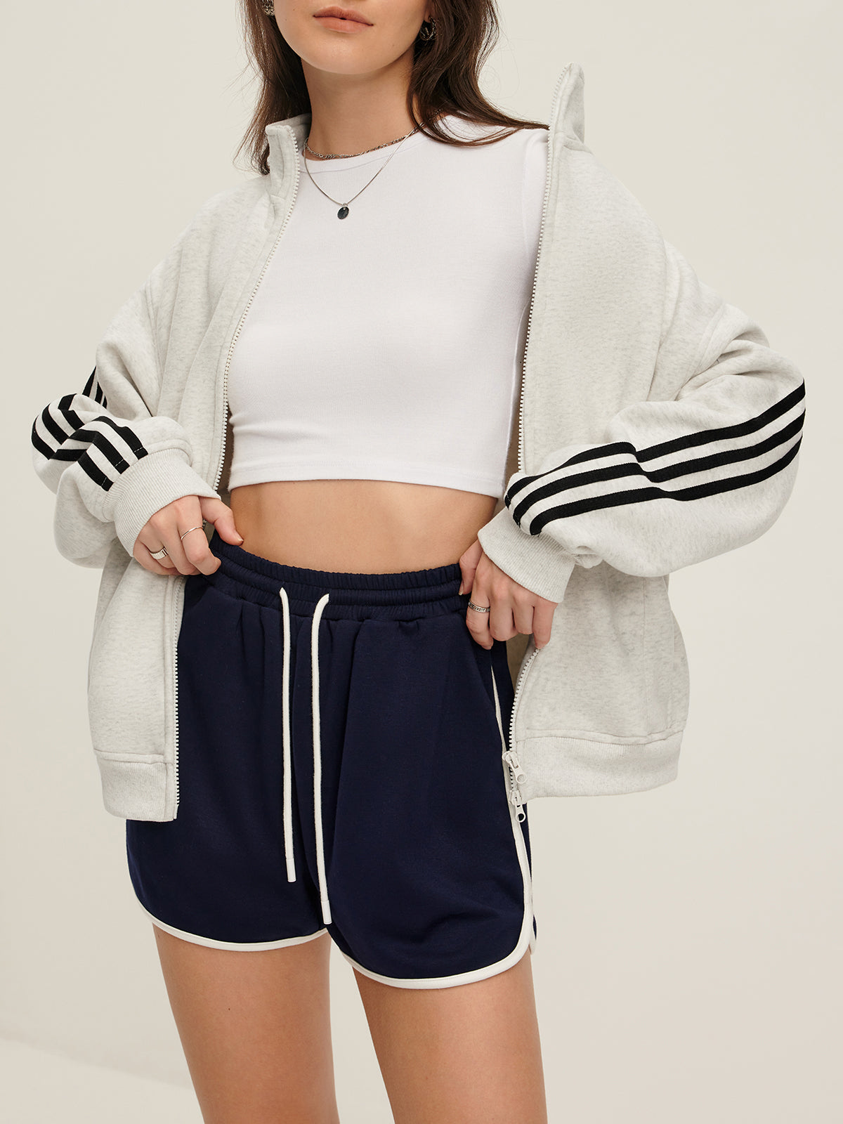 Patchwork Double-Zip Jacket-CALLISTARI