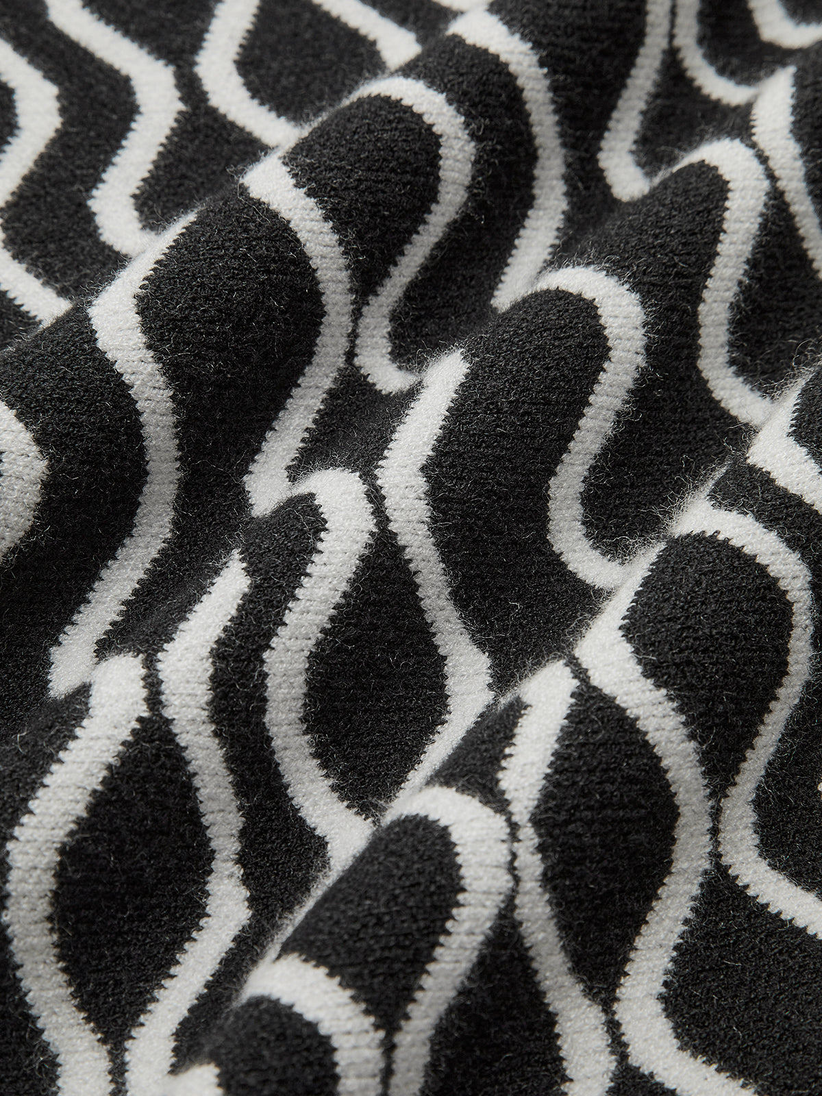 Vintage Wave Pattern Sweater Tank Dress-CALLISTARI