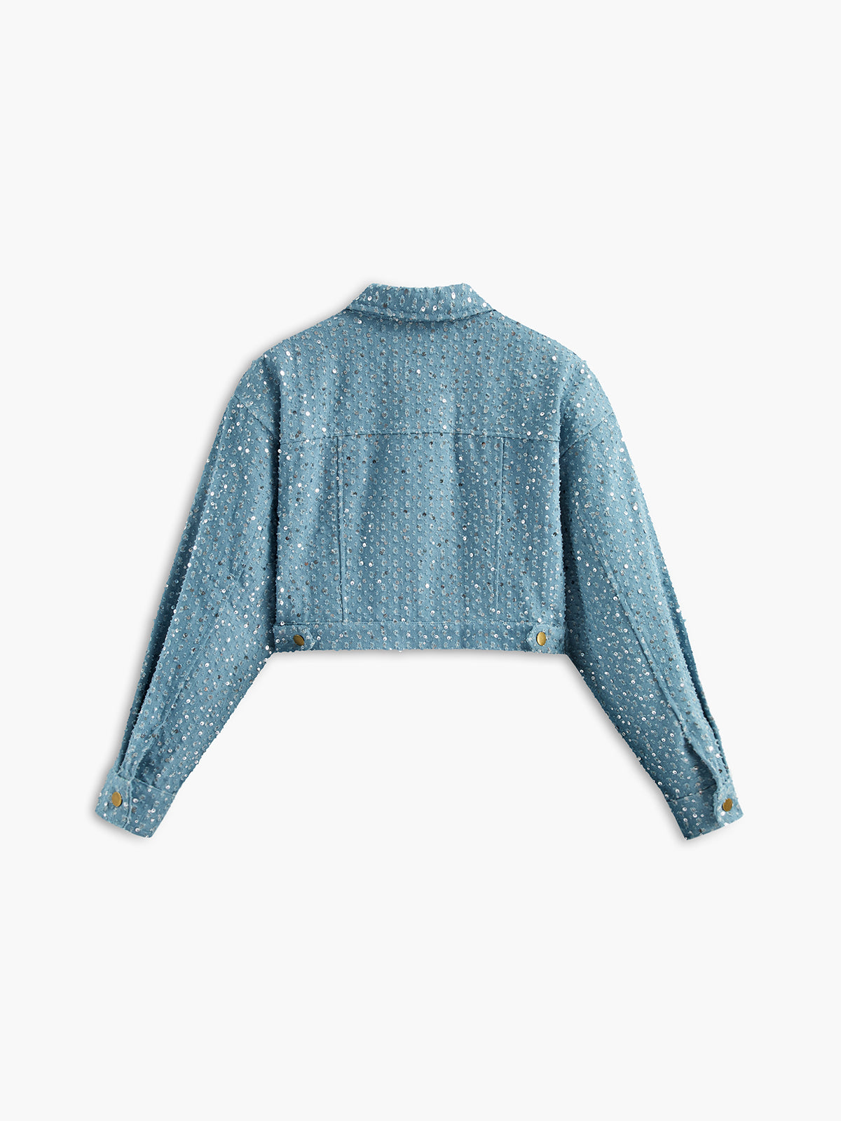 Sequins Decor Crop Jacket-CALLISTARI