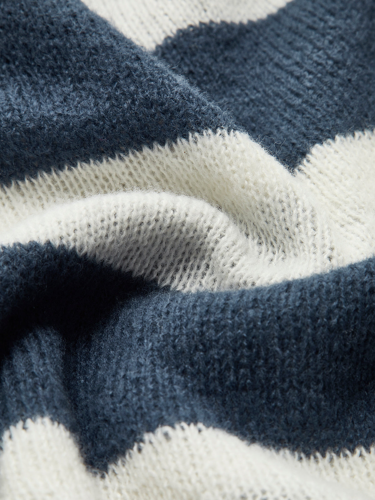 Crew Neck Striped Soft Sweater-CALLISTARI