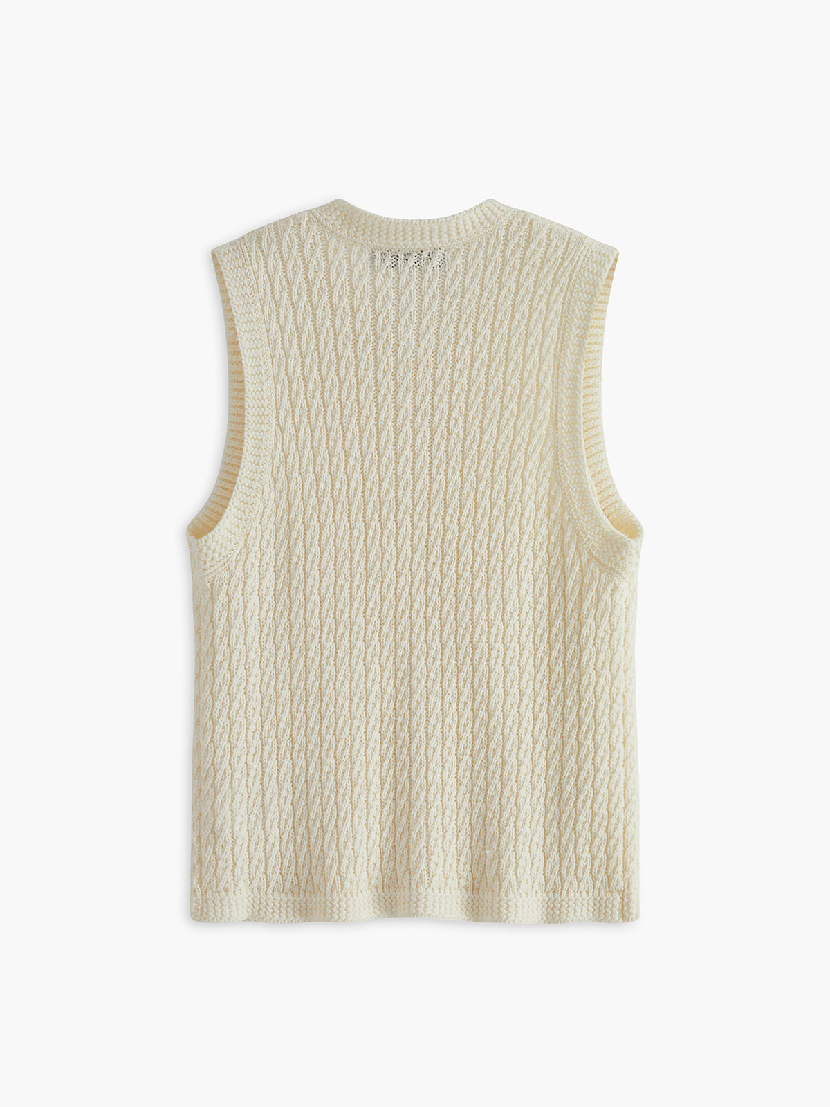 Elegant Golden Breasted Sweater Vest-CALLISTARI