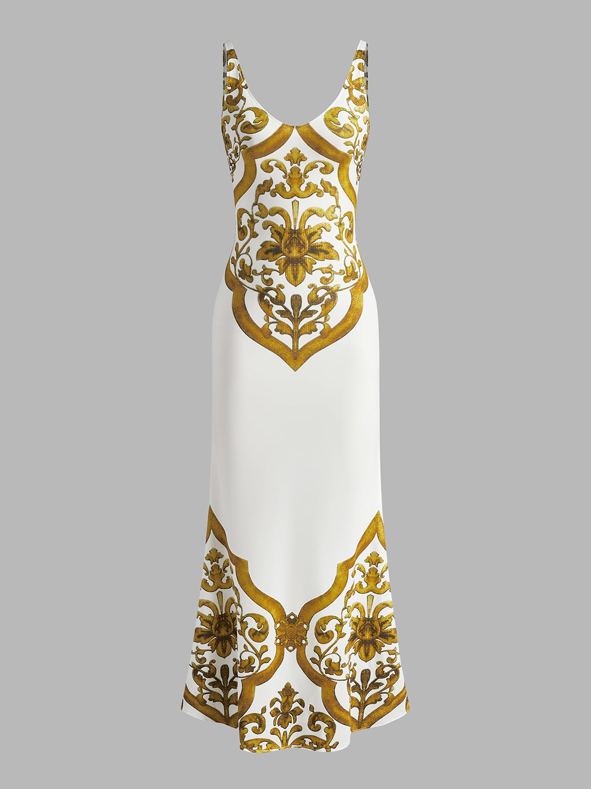 Printed Jersey Tank Long Dress-CALLISTARI