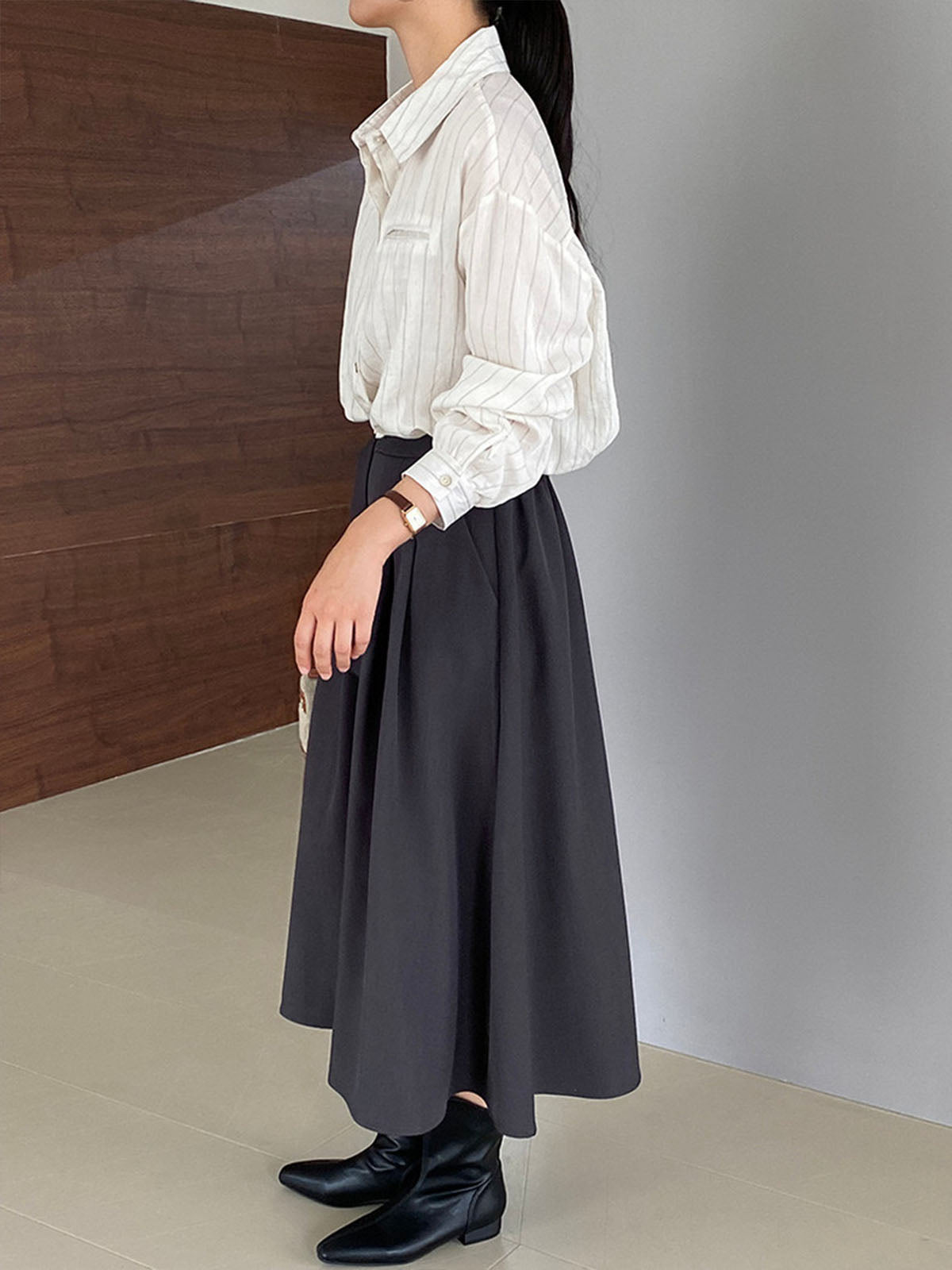Callistari Elegant Knotted Midi Skirts-CALLISTARI