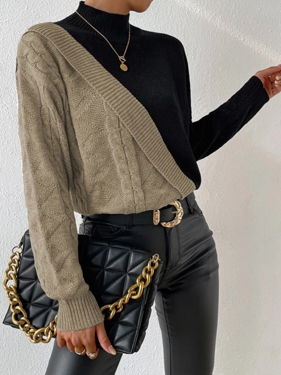 Callistari Color Block Pullover Sweater-CALLISTARI