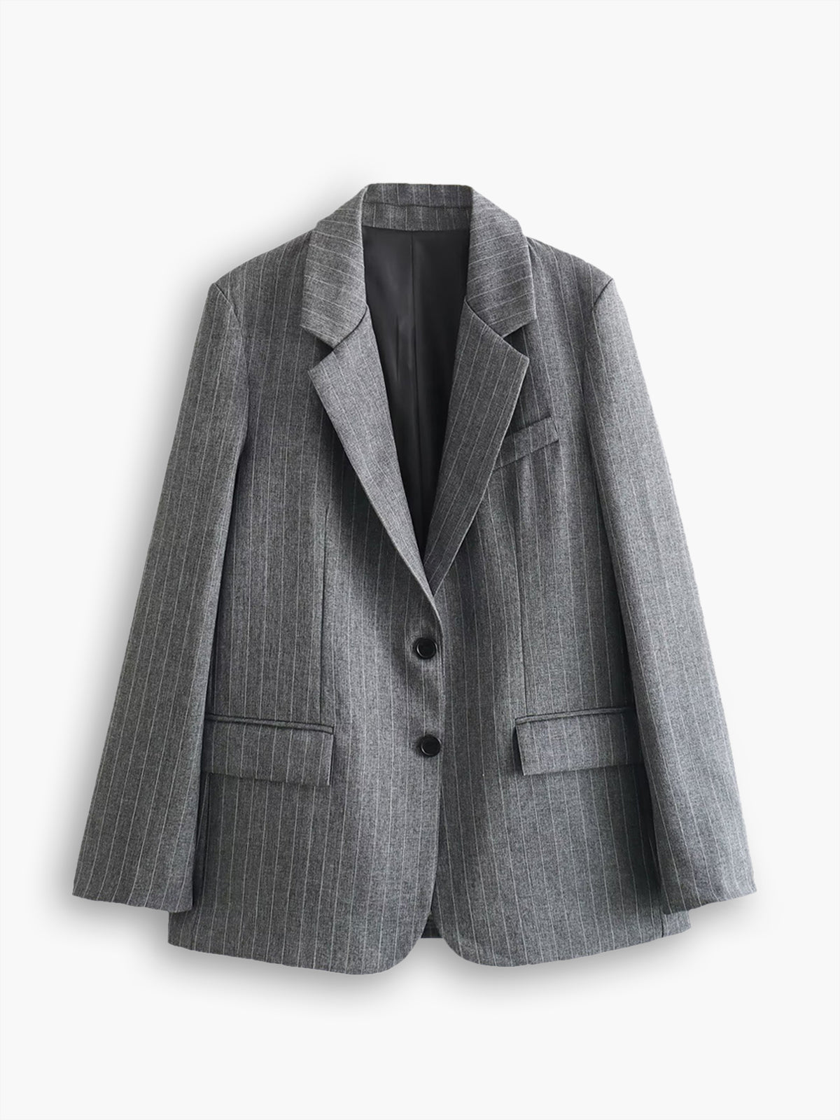 Pinstripe Lapel Blazer-CALLISTARI