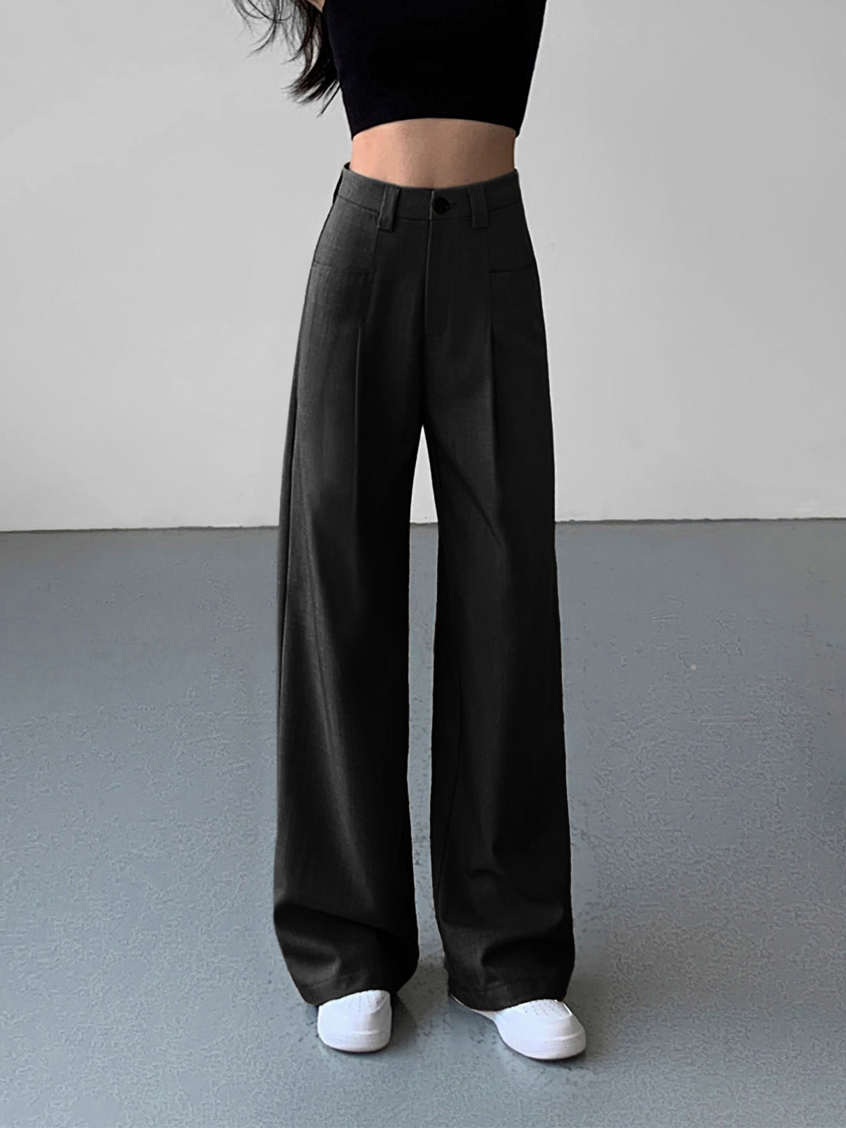 Divine Pleat Wide Leg Dress Pants-CALLISTARI