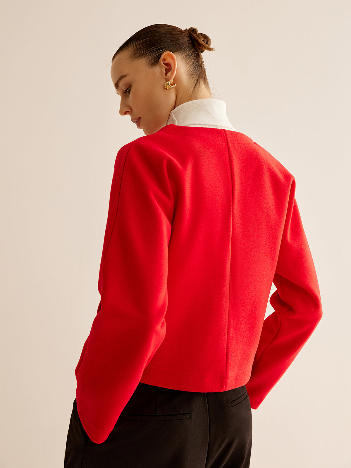 V-Neck Criss Cross Jacket-CALLISTARI