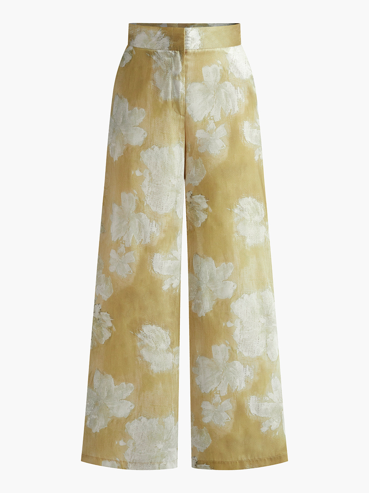 Romance Floral Printed Straight Pants-CALLISTARI