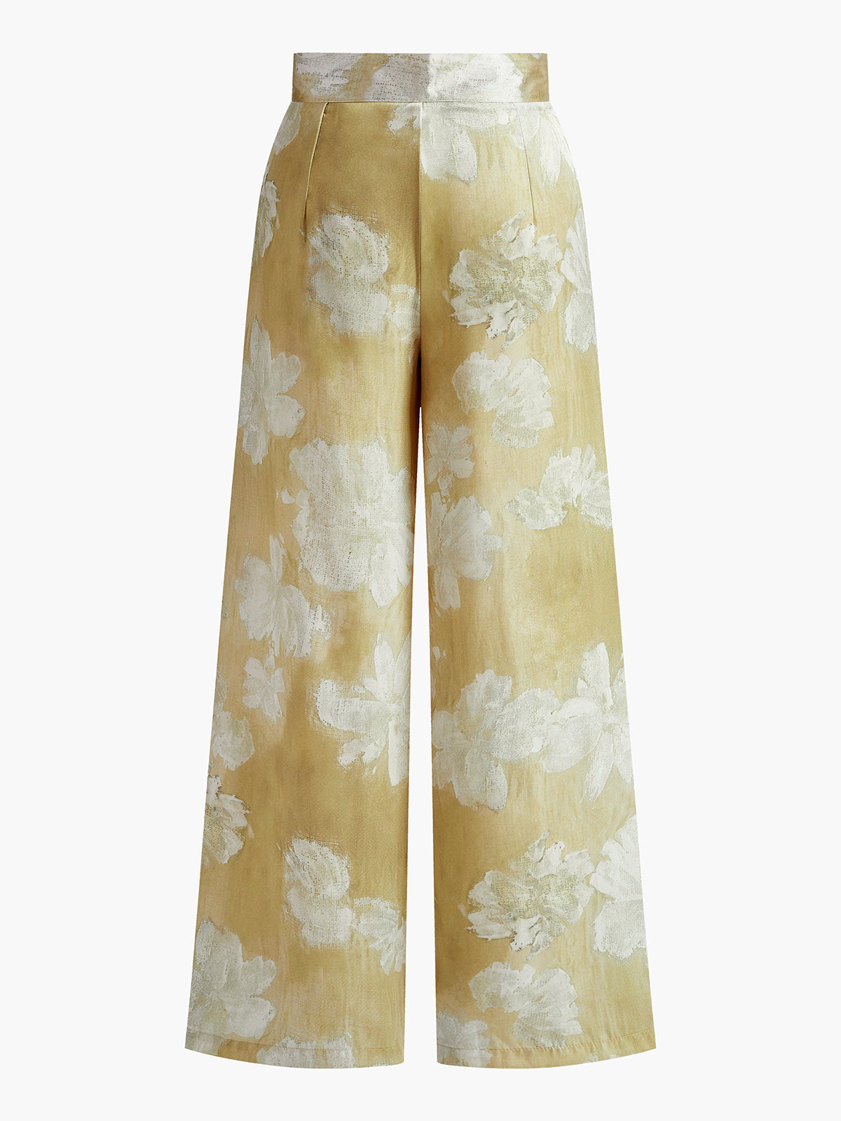 Romance Floral Printed Straight Pants-CALLISTARI