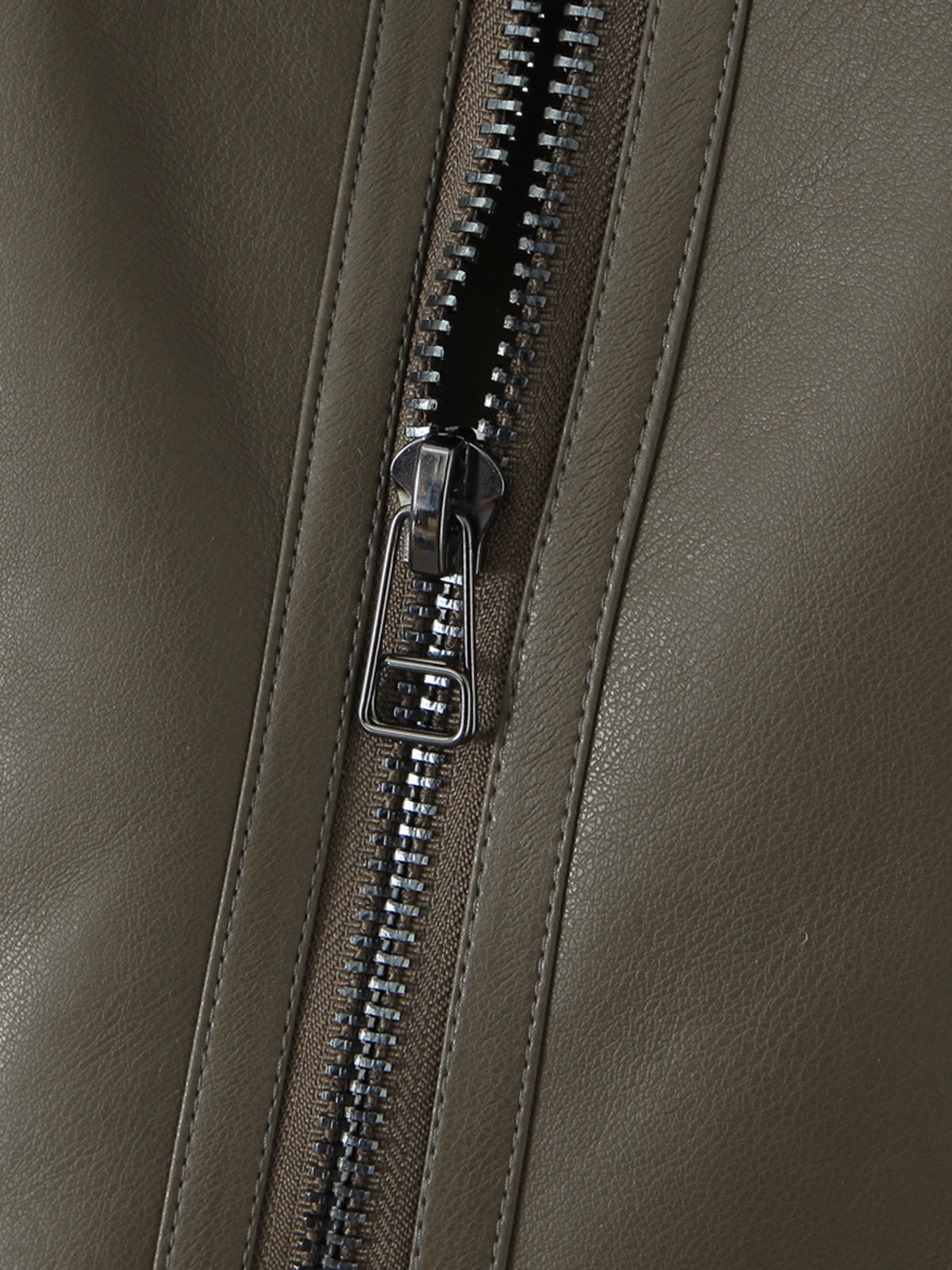 Warm Faux Leather Biker Jacket-CALLISTARI