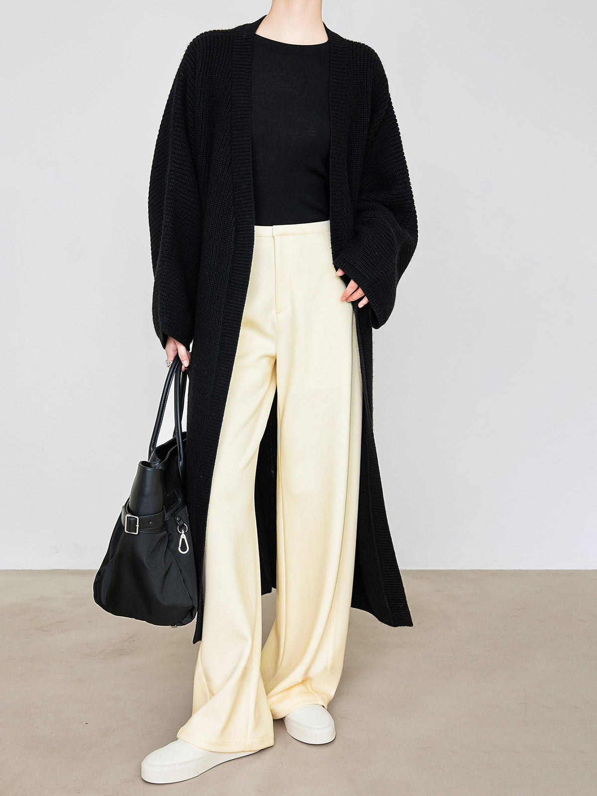 Minimalist Pockets Draped Pants-Mesadic