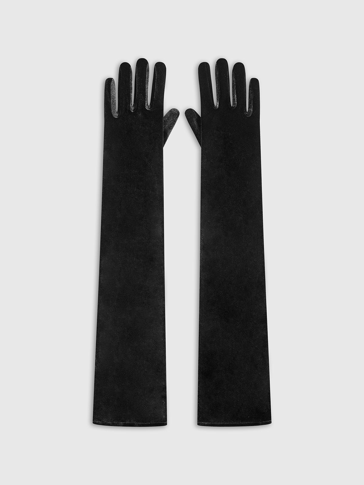 Long Evening Velvet Dress Gloves-Mesadic