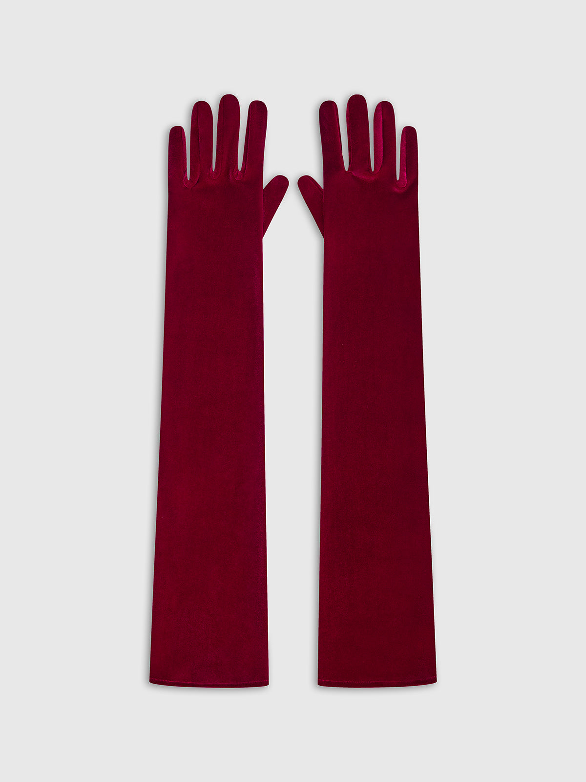 Long Evening Velvet Dress Gloves-Mesadic
