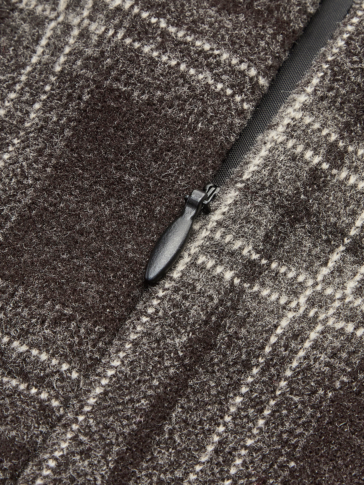 Plaid Tweed Mini Skirt-Mesadic