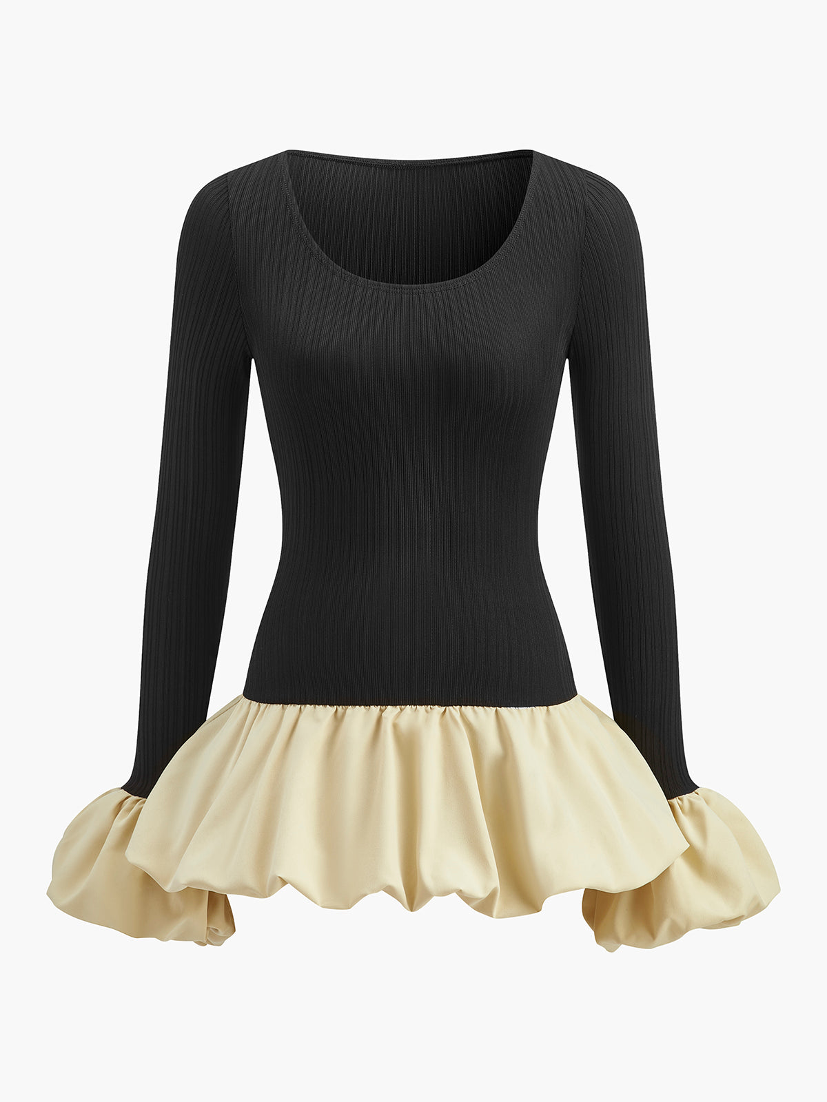 Bud Waist Panel Short Dress-Mesadic