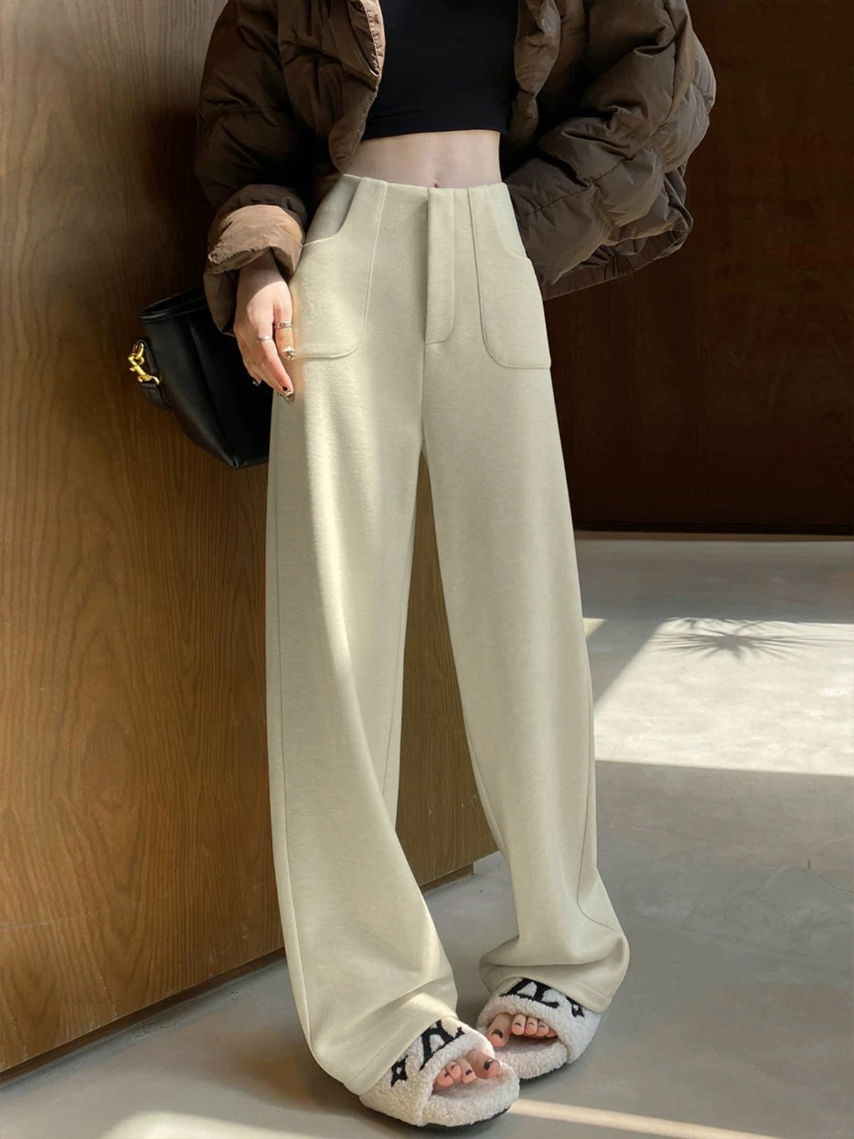 Casual Corduroy Pants Without Belt-Mesadic