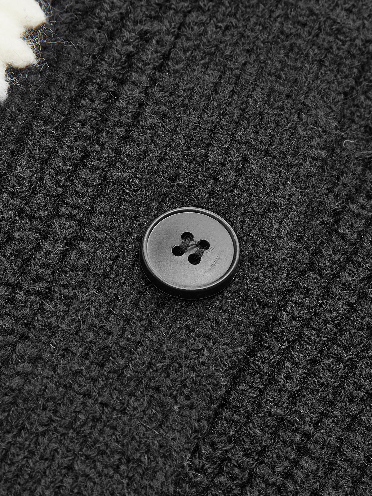 Contrast Binding Button Short Cardigan-Mesadic