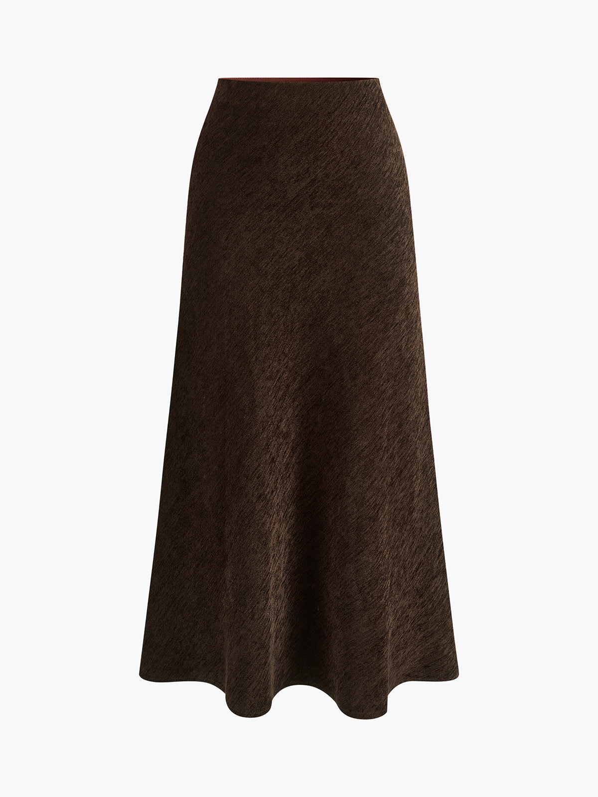 Minimalist Corduroy Draped Skirt-Mesadic