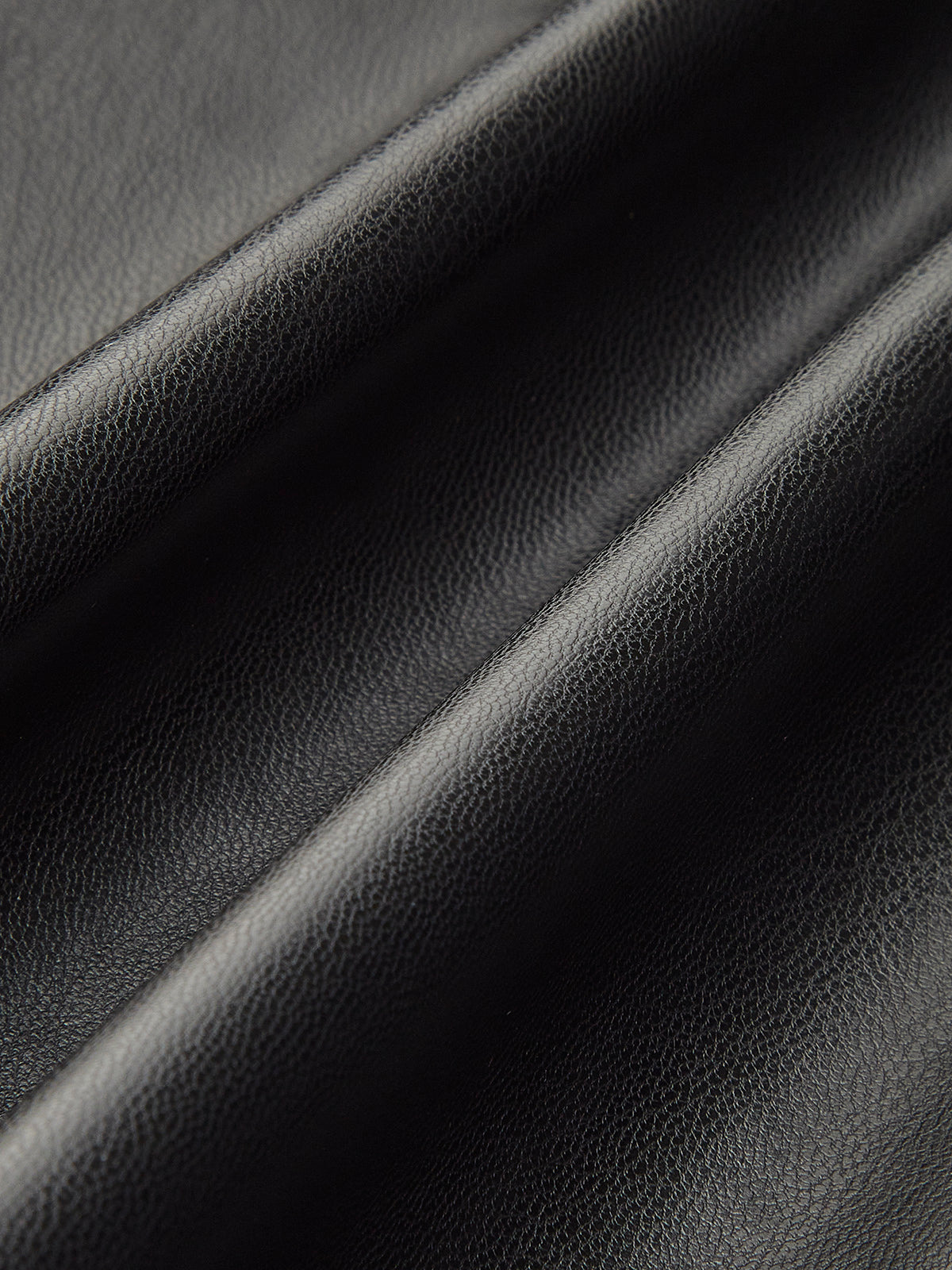 Pleated Faux Leather Panel Dress-Mesadic