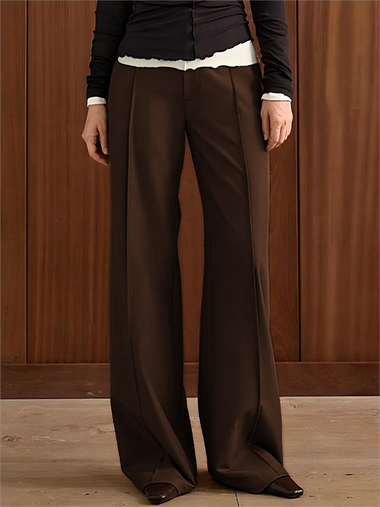 Leisure Piping Straight Pants-Mesadic